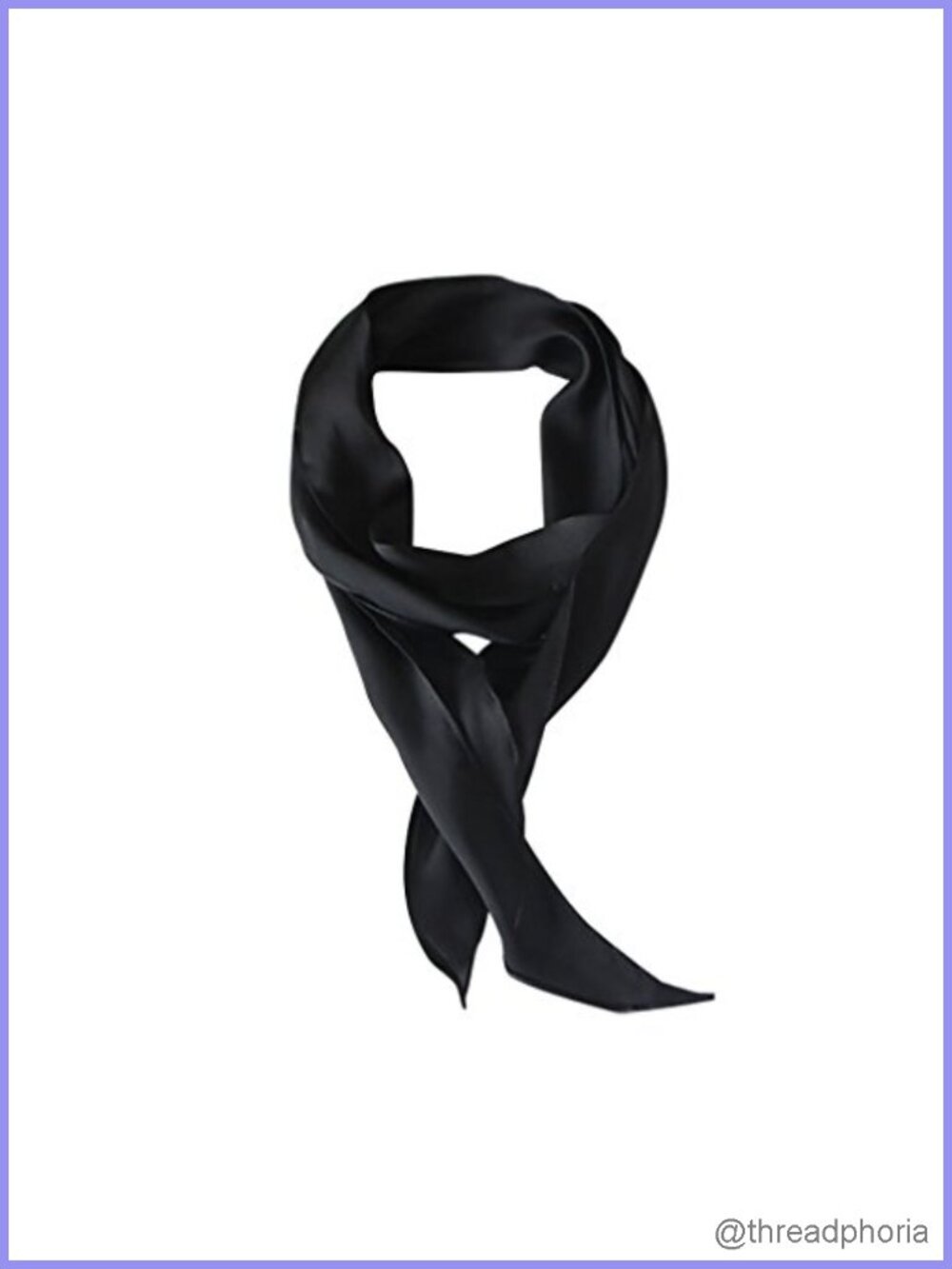 Long Neck Scarf for Purse Skinny Headscarf Silk Feel Viscose Polyester